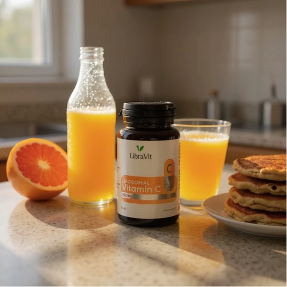 LibraVit Liposomal Vitamin-C, Liposzómás C-vitamin (30 db)